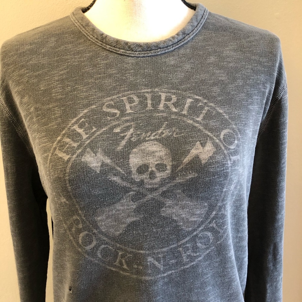 Lucky Brand Distressed Sweatshirt